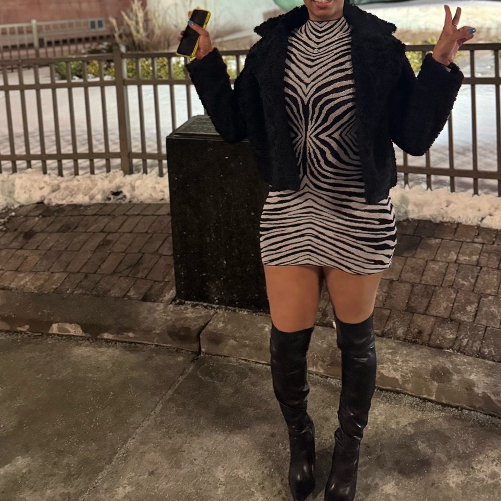 Zebra Print Dress